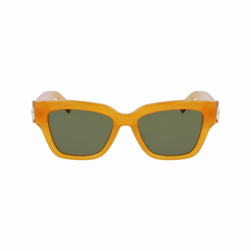 Longchamp LO745S-741 Women's Sunglasses Havana Acetate Square 53mm