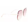 Longchamp Women's LO160S716 Butterfly Sunglasses Havana with Gradient Grey Lenses (65/17/140 mm)