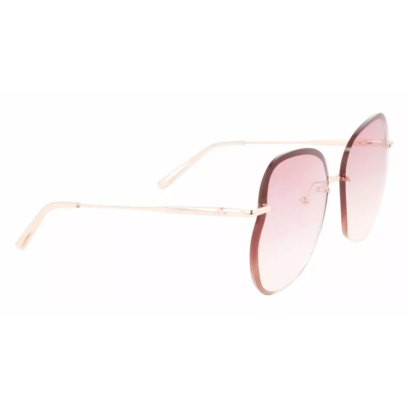 Longchamp Women's LO160S716 Butterfly Sunglasses Havana with Gradient Grey Lenses (65/17/140 mm)