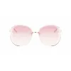 Longchamp Women's LO160S716 Butterfly Sunglasses Havana with Gradient Grey Lenses (65/17/140 mm)