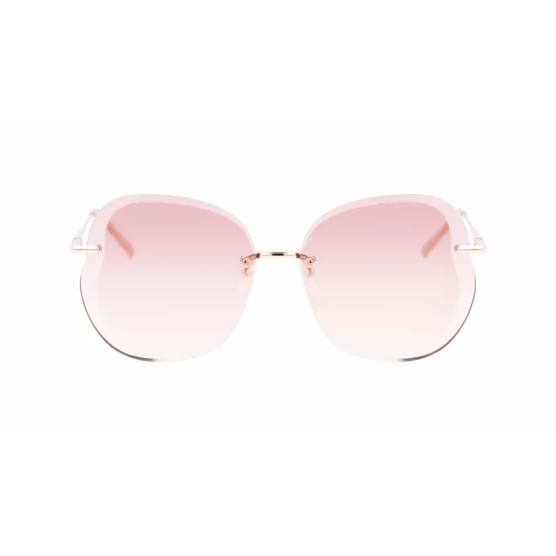 Longchamp Women's LO160S716 Butterfly Sunglasses Havana with Gradient Grey Lenses (65/17/140 mm)