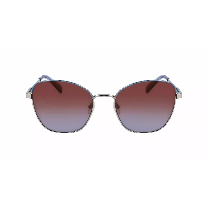 Longchamp Women's LO164S-043 Havana Acetate Square Sunglasses (57/19/140 mm)