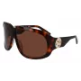 Longchamp Women's Sunglasses LO736S-230 Havana Acetate Frame with Brown Gradient Lenses, 67/11/125 mm