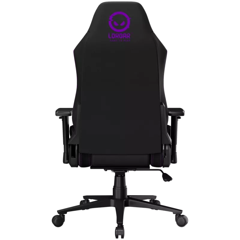 LORGAR CHA41 Ergonomic Gaming Chair Advanced, Premium Anti-Stain Fabric, Black/Purple