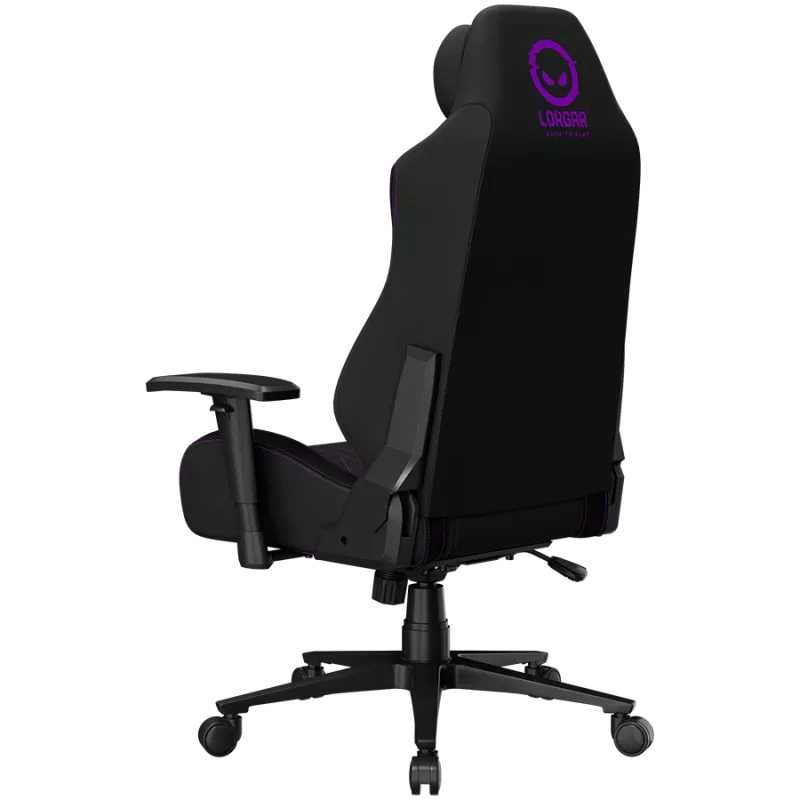 LORGAR CHA41 Ergonomic Gaming Chair Advanced, Premium Anti-Stain Fabric, Black/Purple