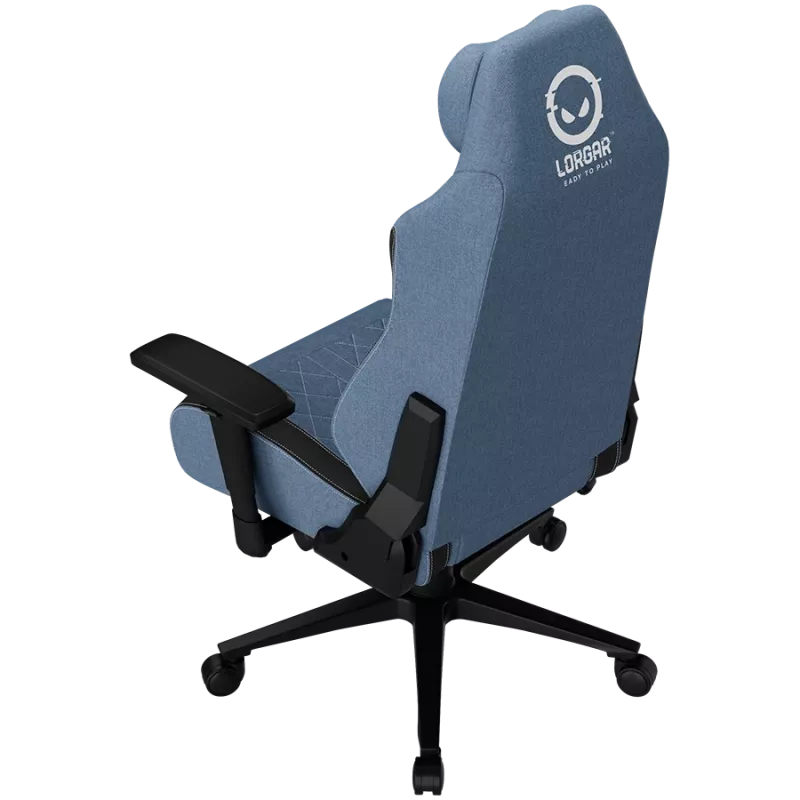 LORGAR CHA41 Ergonomic Gaming Chair Advanced, Premium Anti-Stain Fabric, Blue