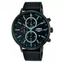 Lorus Men's Quartz Analog Watch RM363FX9 - Blue Dial, Stainless Steel Bracelet, 43mm
