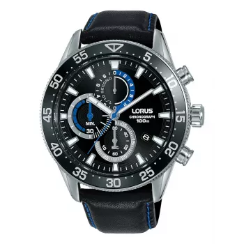 Lorus RM343FX9 Men's Analog Quartz Watch 45mm Stainless Steel Blue Dial