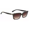 LOVE MOSCHINO Women's Sunglasses MOL042S086F3H - Havana Acetate Frame, Brown Gradient Polycarbonate Lenses, 53/17/145 mm