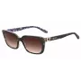 LOVE MOSCHINO Women's Sunglasses MOL042S086F3H - Havana Acetate Frame, Brown Gradient Polycarbonate Lenses, 53/17/145 mm
