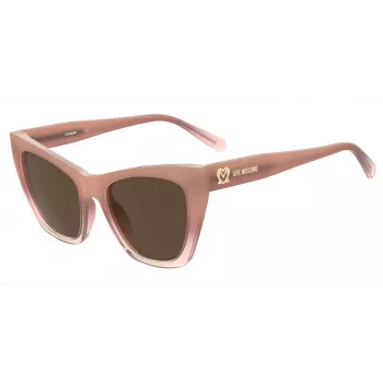 LOVE MOSCHINO Women's Sunglasses MOL070-S-FWM Havana/Brown Gradient 53mm