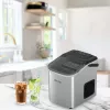 Lovio LVIM001SL Crystal Ice Home Ice Maker - 12 kg/24h, 2.2L Tank, Silver/Black