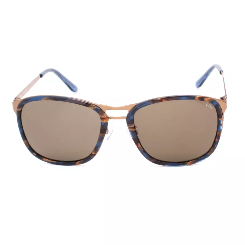 LOZZA SL2199 Unisex Sunglasses - Rectangular Acetate Frame UV400 Protection - 57/20/135 mm