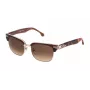 LOZZA SL2253M52300K Unisex Rectangular Sunglasses - Black Acetate Frame, Grey Polycarbonate Lenses, UV400 Protection
