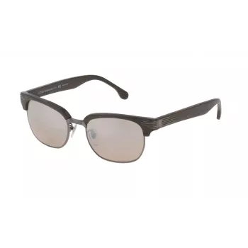 LOZZA SL2253M52568X Unisex Sunglasses - Havana Acetate Frame, Green Polycarbonate Lenses, UV400 Protection, 52mm