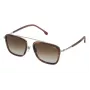 LOZZA SL2291M-579Y Men's Rectangular Acetate Sunglasses Havana 54mm