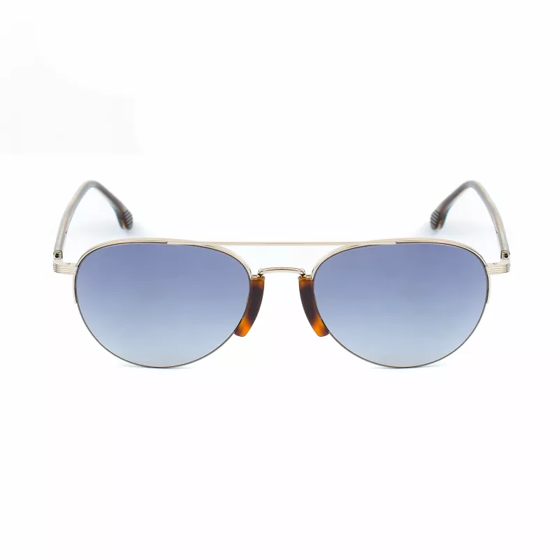 LOZZA SL2394-570579 Men's Rectangular Acetate Sunglasses, Grey Lens, 57/15/140 mm