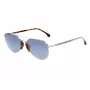 LOZZA SL2394-570579 Men's Rectangular Acetate Sunglasses, Grey Lens, 57/15/140 mm