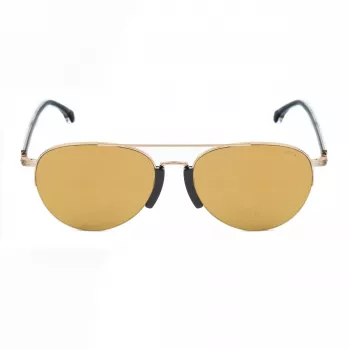 LOZZA SL2394-57300G Men's Rectangular Sunglasses Havana/Brown Frame Green Lens 57/15/140 mm