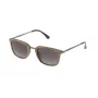 LOZZA SL4028M520ANB Unisex Rectangular Sunglasses - Black Acetate Frame, Grey Polycarbonate Lenses, UV400 Protection