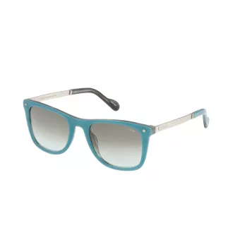 LOZZA Unisex Rectangular Sunglasses SL4035M5306DK - Brown Havana Acetate Frame with Brown Gradient Polycarbonate Lenses, UV400 Protection, 53mm Lens Width