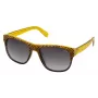 LOZZA Unisex SL4000M5507V8 Sunglasses - Black Acetate Frame, Grey Gradient Lens, 55/19/140 mm