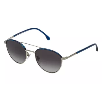 LOZZA Unisex Sunglasses SL2290M-0581 Havana Brown Square Acetate UV400
