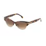 LOZZA Women's Cat Eye Sunglasses SL4071M5309AJ - Havana Acetate Frame, Grey Gradient Lens, UV400 Protection