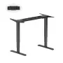 LUMI LEGEND CORPORATION HS084981 Electric Standing Desk Frame - Black, Height Adjustable 620-1250mm, Dual Motor, 120kg, without Tabletop