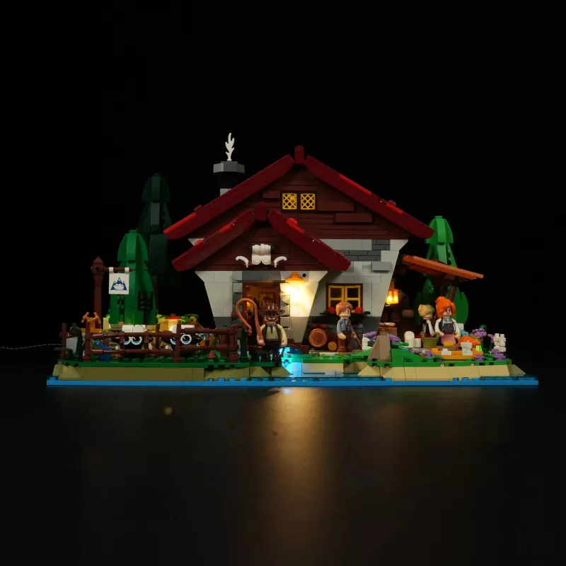 Lumibricks LED Lighting Kit for LEGO Ideas A-Frame Cabin (Set 21338) - Shepherd's Hut