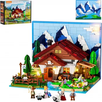 Lumibricks LED Lighting Kit for LEGO Ideas A-Frame Cabin (Set 21338) - Shepherd's Hut