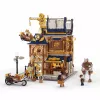 Lumibricks Steampunk Mechanical Workshop Building Blocks Set with LED Lighting - 2150 Pieces