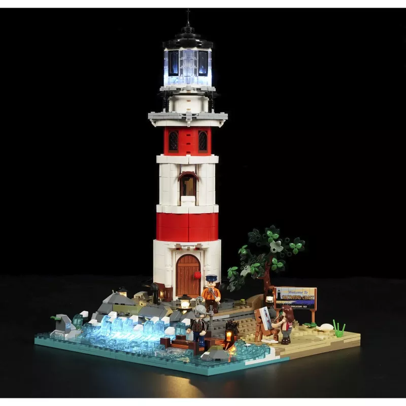 Lumibricks Sunrise Lighthouse Building Block Set with LED Lighting
