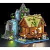 Lumibricks Waterfall Hut Building Blocks Set with LED Lighting