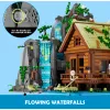 Lumibricks Waterfall Hut Building Blocks Set with LED Lighting
