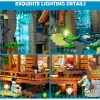 Lumibricks Waterfall Hut Building Blocks Set with LED Lighting