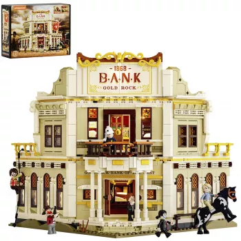 Lumibricks Western Bank Heist Building Set 1050 Pieces