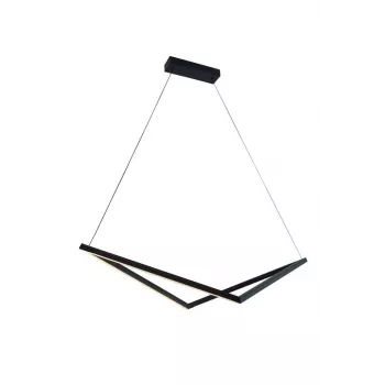 Luminaire Pendant 32W LED Black 1920lm