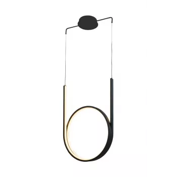 Luminaire Pendant 48W LED Black 2880lm