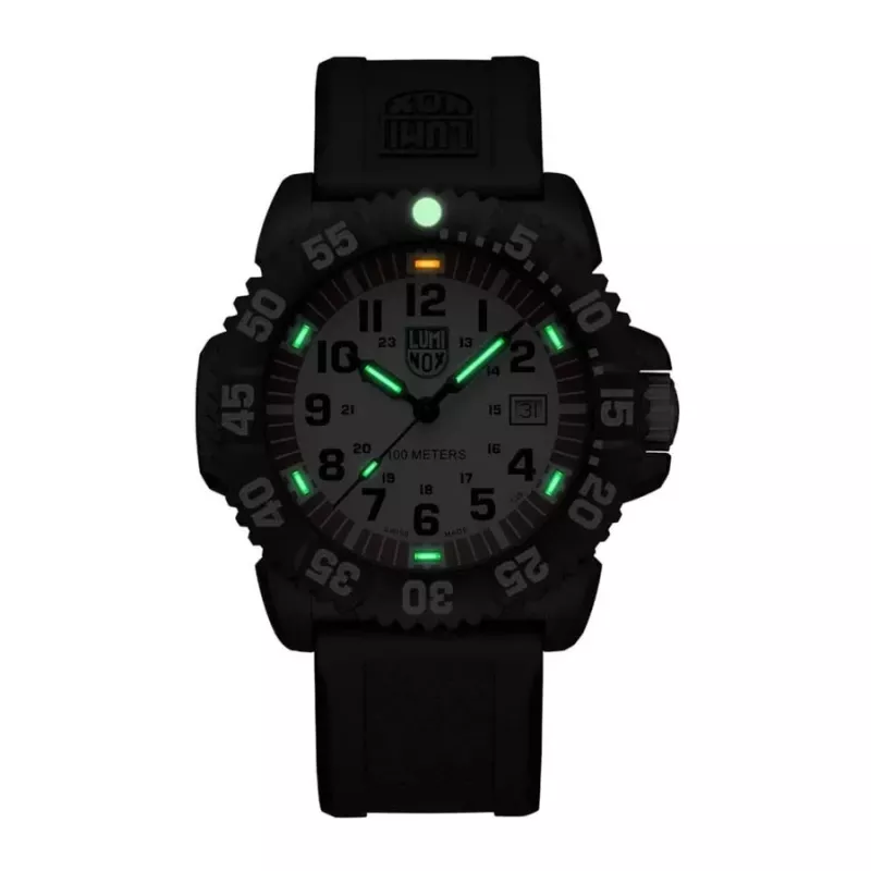 LUMINOX Atacama Field Automatic 1900 Series X2.2057 Men's Watch 44mm Black Dial Black Leather Strap