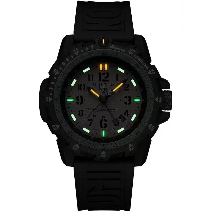 Luminox Atacama Field Day Date Men's Watch XL.3321 45mm Black Dial Black Leather Strap