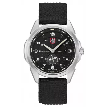 LUMINOX Men's Atacama Field Automatic 1760 Series Watch XL.1761 - 45mm Swiss Automatic, Black Dial, Brown Leather Strap