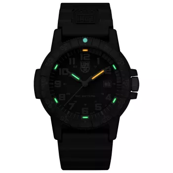 LUMINOX Men's Watch XS.0329 44mm Swiss Quartz Carbonox Black Rubber