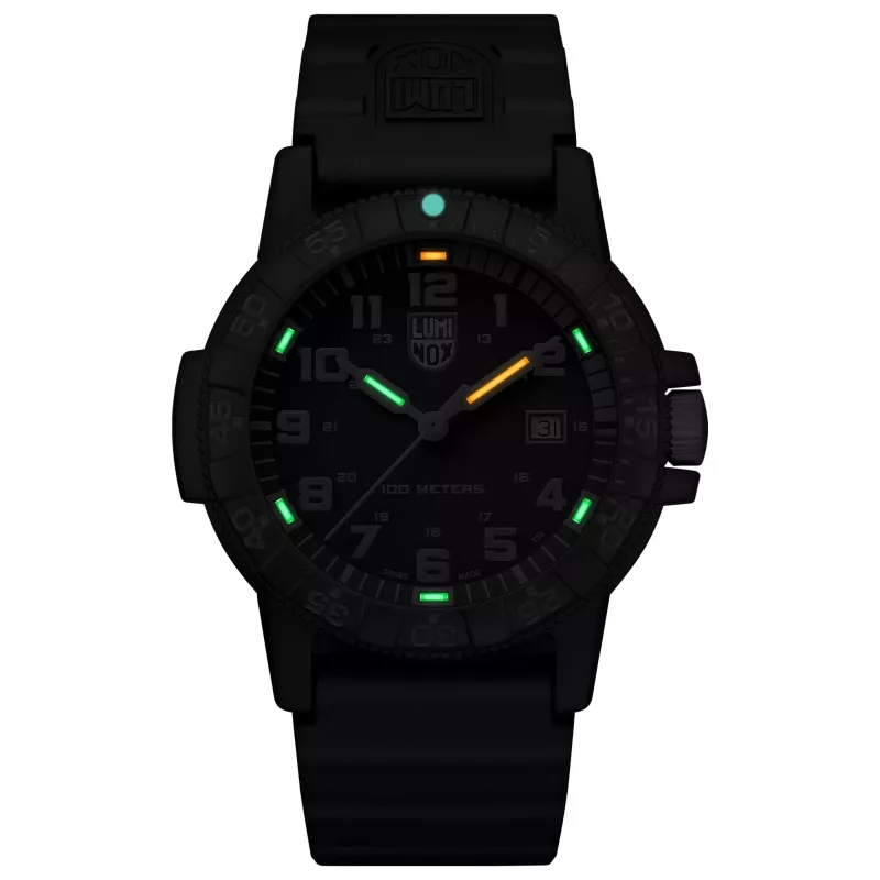 LUMINOX Men's Watch XS.0329 44mm Swiss Quartz Carbonox Black Rubber