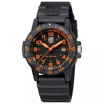 LUMINOX Men's Watch XS.0329 44mm Swiss Quartz Carbonox Black Rubber