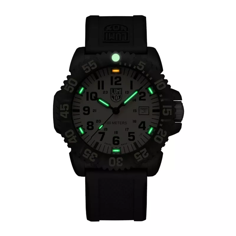 LUMINOX Men's X2.2055.1 Automatic Watch 44mm Brown Leather