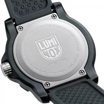LUMINOX Men's XL.8882.F 45mm Swiss Quartz Watch with Carbonox Case and Black Rubber Strap