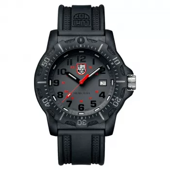 LUMINOX Men's XL.8882.F 45mm Swiss Quartz Watch with Carbonox Case and Black Rubber Strap