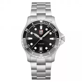 LUMINOX Men's XS.0941 Atacama Field Automatic 1940 Series Watch 44mm Black Dial Leather Strap