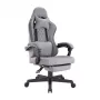 LUMIVIDA HS084714 Ergonomic Gaming Chair with Head and Lumbar Support, Black/Red, PU Leather, 90-155° Recline, 150kg Capacity